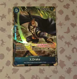 One Piece 2023 Awakening of the New Era X.Drake Alternate Art #OP05-055 - Image 1