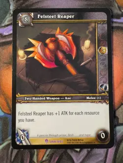 World of Warcraft TCG Promo Crafted 5 Felsteel Reaper - Image 1