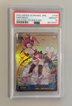 Signed Weiss Schwarz Azur Lane Trial Deck AZL/S102-T08SP SP FOIL San Diego PSA10 - Image 1