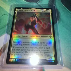 MTG Cloud, Ex-SOLDIER (Foil) Commander: Final Fantasy 2 FFVII NM - Image 1