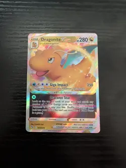 Dragonite VSTAR NM/M 050/078 Pokemon GO Ultra Rare Holo Pokemon Card - Image 1