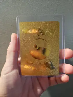 Special Delivery Pikachu Gold Foil Fan Art Vinyl Textured Collector Pokemon Card - Image 2