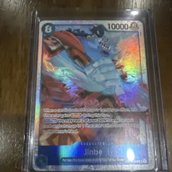 One Piece Jinbe Character Card OP14-049 Holo 8 Cost 10000 Power - Image 1