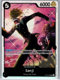 Sanji ST14-003 SR English Starter Deck 14: 3D2Y - One Piece Card - NM - Image 1