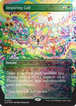 Inspiring Call (Rainbow Foil) -Foil Near Mint MTG Secret Lair - Image 1