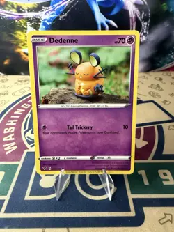 Dedenne 077/185 - Yuka Morii Clay Art - Vivid Voltage Pokemon Card - Image 1