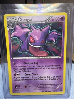 Pokemon Gengar Holo Rare Card 60/162 XY Breakthrough 2015 (Cosmos) LP - Image 1