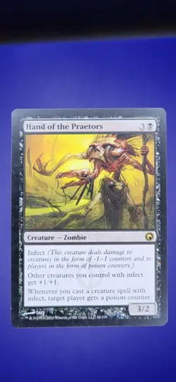 Hand of the Praetors card Scars of Mirrodin Rare Lp Magic The Gathering - Image 1
