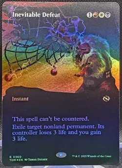 Inevitable Defeat #360 Tarkir: Dragonstorm Borderless Foil Rare - Image 1