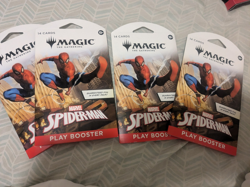 4x Magic The Gathering Universes Beyond Spider-Man play boosters - Image 1