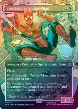 MTG Spectacular Spider-Man Foil Full Art NM ** Marvel's Spider-Man ** - Image 1