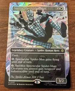 Spectacular Spider-Man (#237) - Textured Foil Borderless Art SPM - NM/M - MTG - Image 1