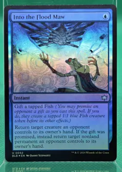 MTG Into the Flood Maw FOIL Bloomburrow BLB 0052 NM/M - Image 1