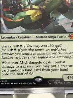 1x Michelangelo, Improviser [Teenage Mutant Ninja Turtles] MTG TMT 0119 NM x1 - Image 4
