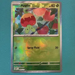Applin Master Ball Pattern009/131 Prismatic Evolutions Holo Pokemon TCG - Image 1