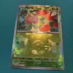 Applin Master Ball Pattern009/131 Prismatic Evolutions Holo Pokemon TCG - Image 2