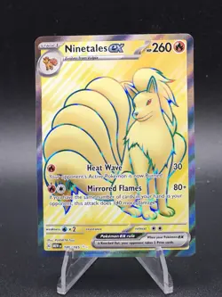 Holo Ninetales ex - 186/165 Ultra Rare Scarlet & Violet 151 Pokemon TCG NM - Image 1