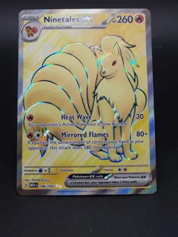 Holo Ninetales ex - 186/165 Ultra Rare Scarlet & Violet 151 Pokemon TCG NM - Image 3