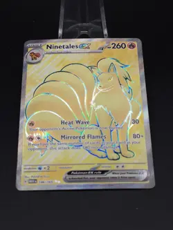 Holo Ninetales ex - 186/165 Ultra Rare Scarlet & Violet 151 Pokemon TCG NM - Image 4