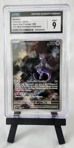 CGC MINT 9 MEWTWO 052 - BLACK STAR PROMO - 151 COLLECTION Pokemon 2023 - Image 1