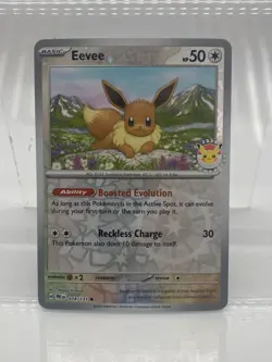 Eevee - (Pokemon Day 2025) (Reverse Cosmos Holo) Promo 74/131 Pokemon TCG - Image 1