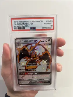 Pokemon Naganadel GX TCG SV63/SV94 Hidden Fates Full Art PSA 10 - Image 3