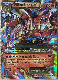 M Blaziken EX XY86 Black Star Promo Mega Pokemon English HP/DMG - Image 1