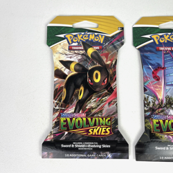 Pokemon Evolving Skies New Sealed Sleeved Blister Booster x2 Packs - Image 2