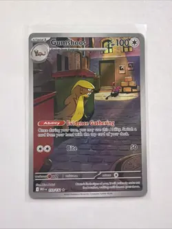 Gumshoos 153/132 Me01: Mega Evolution Holo Illustration Rare Pokemon NM - Image 1