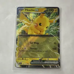 Pokemon Pikachu ex Double Rare Holo Sv: Prismatic Evolutions 028/131 HP 190 - Image 1