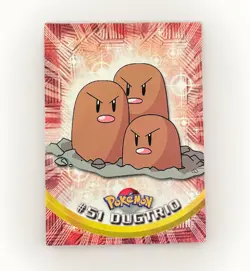 [LP] Topps 1999 Dugtrio #51 Pokemon TV Animation Edition Series 1 (Blue Label) - Image 1