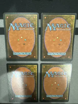 Lightning Bolt X4 4th Edition Mtg Lot Light Play - Image 2