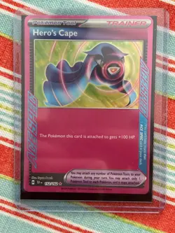 Pokemon Hero's Cape Trainer ACE SPEC Rare 152/162 SV05: Temporal Forces Holo - Image 1