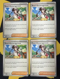 4x Rosa's Encouragement 084/088 x4 - NM Perfect Order Pokemon Playset ME03 - Image 1