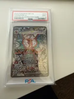 Pokemon Charizard ex Obsidian Flames Special Illustration Rare Holo PSA 9 - Image 1