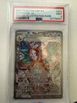 Pokemon Charizard ex Obsidian Flames Special Illustration Rare Holo PSA 9 - Image 3