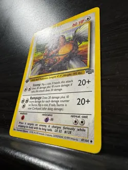 Pokemon TCG | Tauros - 47/64 | Jungle | 1st Edition | LP-NM - Image 3