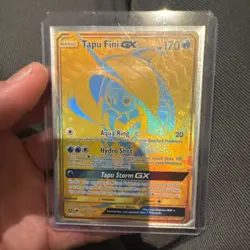 Pokemon TCG S&M Hidden Fates Tapu Fini GX SHINY VAULT HOLO RARE SV92/SV94 - Image 1