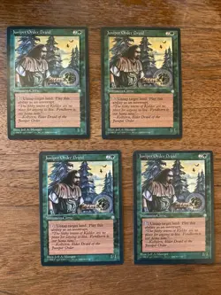 Juniper Order Druid x4 NM+ NEVER PLAYED MTG Ice Age Magic 4x 1995 FREE SHIPPING - Image 1
