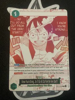 I Know You're Strong So I'll Go All Out from the Very Start! OP13-040 One Piece - Image 1
