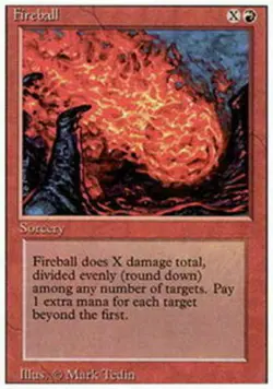 4x Fireball - LP - Revised - SPARROW MAGIC mtg - Image 1
