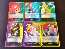 OP-08 Leaders Set Chopper, Marco, Carrot, King, Pudding, Kal - One Piece TCG Eng - Image 1