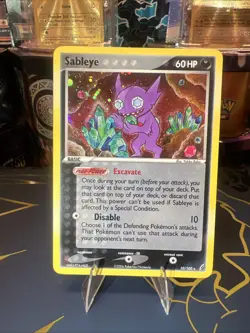 Pokemon TCG Sableye Crystal Guardians 10/100 Holo Rare Card 2006 LP - Image 1