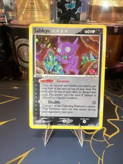 Pokemon TCG Sableye Crystal Guardians 10/100 Holo Rare Card 2006 LP - Image 2