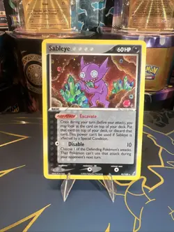 Pokemon TCG Sableye Crystal Guardians 10/100 Holo Rare Card 2006 LP - Image 3