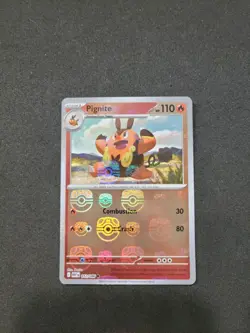Pignite - Masterball Reverse Holo - White Flare - 012/086 Pokemon Card NM - Image 2