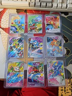 Pokemon 2026 First Partner Illustration Collection Series 1 Promos Set 9 Cards - Image 1