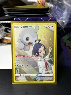 Pokemon TCG Castform TG11/TG30 Swsh11: Lost Origin Trainer Gallery Holo Card - Image 1
