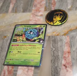 Pokemon Erika's Tangela ASC 007/217 Holo Basic Vine 80 HP 50 Attack Card W coin - Image 2