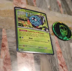 Pokemon Erika's Tangela ASC 007/217 Holo Basic Vine 80 HP 50 Attack Card W coin - Image 3